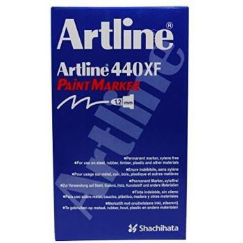Marcador permanente Artline A 440, punta redonda fina de 1,2 mm, color negro