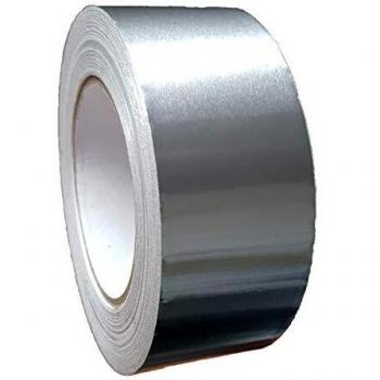 Cinta adhesiva de aluminio de 50 metros y 100 mm de ancho.