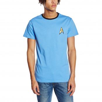 Camiseta Azul Star Trek Uniforme Spock Talla S