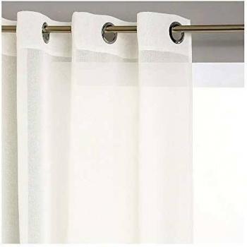 ATMOSPHERA - Visillo con ollaos color blanco roto 140x240cm