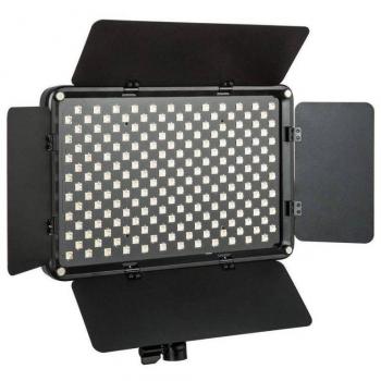 Luz LED Regulable Viltrox VLS-192T, luz profesional ultradelgada, características: intensidad de luz regulable, diseño compacto y portátil, temperatura de color ajustable, alta reproducción cromática (CRI alto), fuente de alimentación