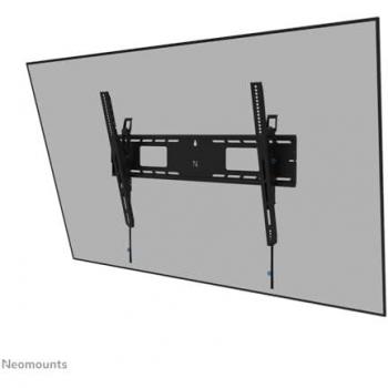 Soporte de pared para TV Neomounts LEVEL-750 - Carga pesada, ajustable en altura, inclinable, acero negro (hasta 125 kg, compatible con pantallas de 43 a 98)