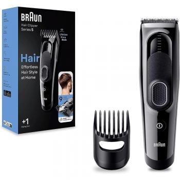 Braun Series 5 HC5310 Hair Clipper with Removable Attachments, 9 Length Settings