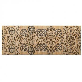 Cabecero Eco 4 Partes Gena 160x60cm en Madera Maciza de Pino Acabado Vintage Estilo Industrial
