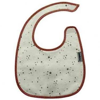 Babero Cuadrado Con Velcro Sky Rosa/Estrella 20x26 cm