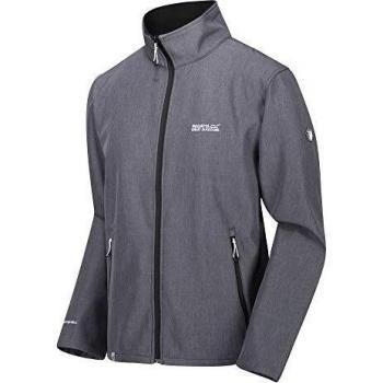 Regatta Cera IV Chaqueta Softshell, Tejido Elástico Y Resistente Al Viento con Cremallera Soft Shell, Hombre, Seal Grey mar, 5XL