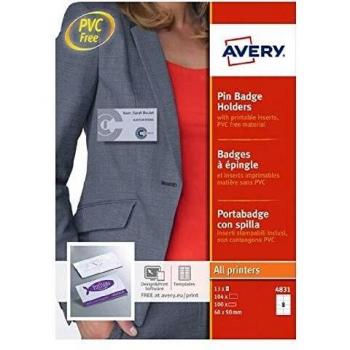 Avery Dennison 4831 - Identificador con imperdible