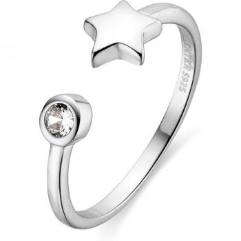 Anillo de Plata de Ley 925 Luxenter Fazih con acabado en rodio y circonita brillante