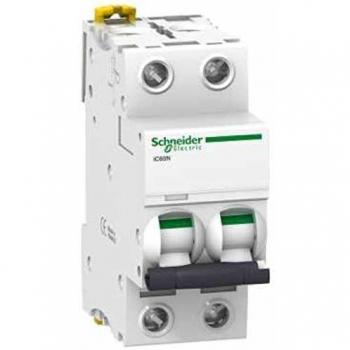Schneider Electric A9F75201 Interruptor Automático Magnetotérmico Ic60N, 2P, 1A, Curva D