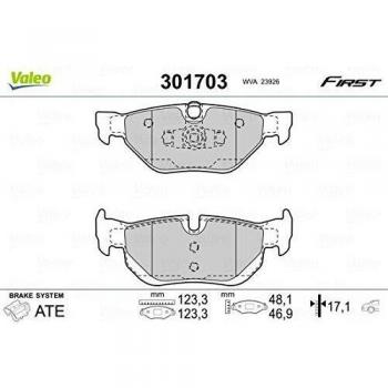 Valeo 301703 Pastillas de Freno