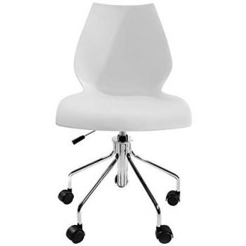 Kartell Silla On Bomba Ruote.A, Blanco de Zinc