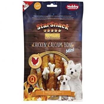 Hueso Mini de Calcio con Sabor a Pollo Barbacoa para Perros 113 g Nobby StarSnack