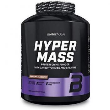 BioTechUSA Hyper Mass Bebida en polvo con carbohidratos, proteína y creatina, alto contenido de fibra dietética, sin azúcar añadido, 4 kg, Vainilla