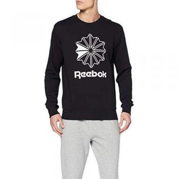 Reebok AC Ft Big Starcrest Crew Jersey, Hombre, Negro/Blanco, S