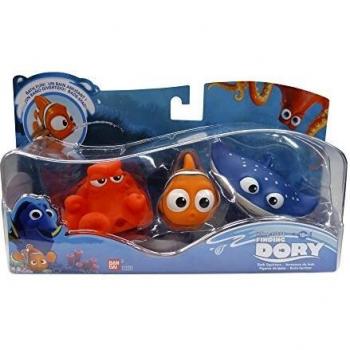 Buscando a Dory - Set de 3 figuras de baño Nemo, Hank y Maestro Raya, azul