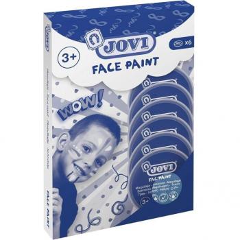 Pintura facial Jovi en crema bote 8ml color azul