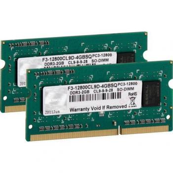 G.Skill SO-DIMM 4GB DDR3-1600 Dual-Kit (2x2GB) Memory Module