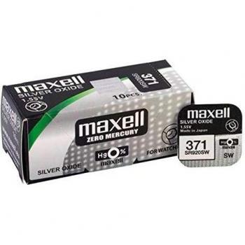 Pila Boton Oxido De Plata 371 SR920SW Caja 10 Pilas