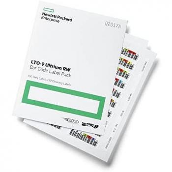 HPE LTO-9 Ultrium RW Bar Code Label Pack