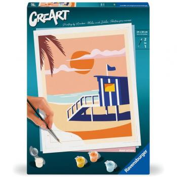 Ravensburger CreArt - Pintar por Números 23896 - Casa de Playa - A partir de 12 años