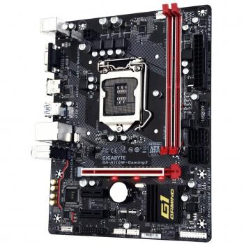 Placa Base Gigabyte GA-H110M-Gaming 3, Intel i3/i5/i7, LGA 1151, DDR4x2 32GB 2133MHz, VGA HDMI Micro ATX