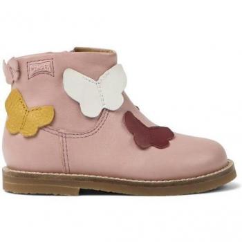 Camper - Botas de bebé niña con mariposas decorativas en rosa