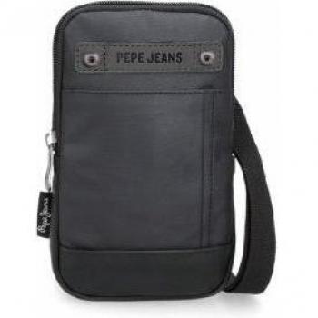 Bandolera porta movil Pepe Jeans Hatfield negro