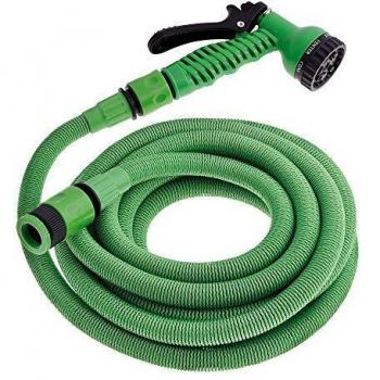 Manguera Extensible Riego Compacto 5 A 15 Metros Con Pistola 7 Posiciones