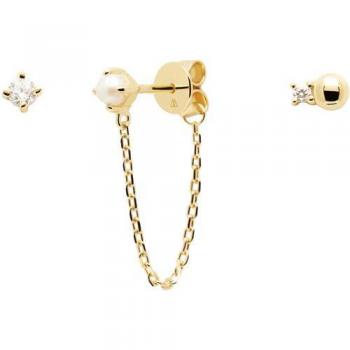 Pendientes Set PDPaola Charlie Plata 925MM Dorado