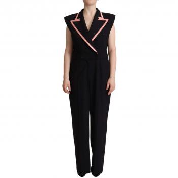 Dolce & Gabbana Black Wool Blend Sleeveless Jumpsuit Dress - IT44 | L