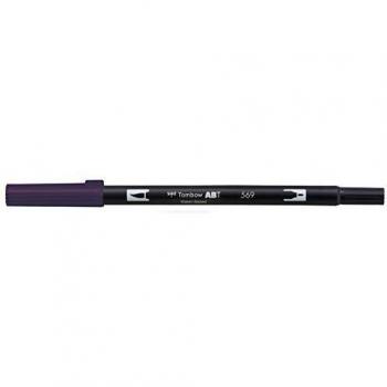 Rotulador Dual Brush ABT Doble Punta Acuarelable Tombow Deep Blue 569