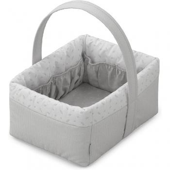 Cesta Infantil Cambrass Fresco - Cesta Canastilla Organizador de Pañales 22.5x29x29 Cm Fresco Gris