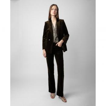 Pantalón de terciopelo Zadig & Voltaire Pistol Marrón 8