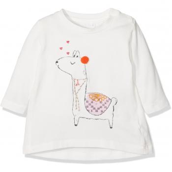 NAME IT Nbflina LS Top, Camisa Manga Larga para Bebés, Blanco