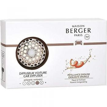 Difusor de perfume para coche Pétillance Exquise plateado por Maison Berger