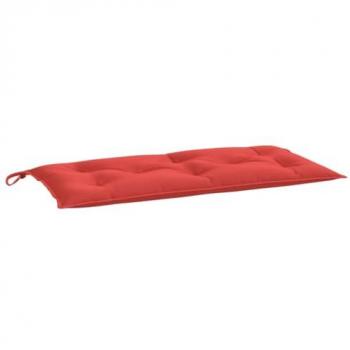 Almohada para banco rojo 100x50x7 cm en tela Oxford