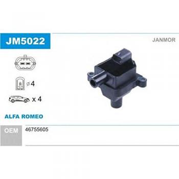 Bobina de encendido JANMOR JM5022 para ALFA ROMEO 147, GT, 156 Berline