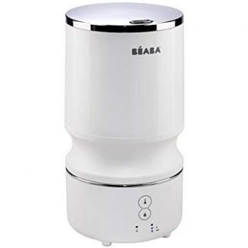 BÉABA Humidificador de Aire Silencioso de Vapor Frío, Adaptado para las Habitaciones de Bebés y Niños, Silencioso, Gran Autonomía, Compacto y de Diseño, Blanco