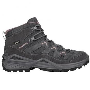 Lowa Sirkos EVO GTX Mid Women's Waterproof Hiking Boots - Graphite Brown Rose