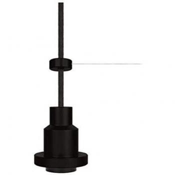 Lámpara Colgante Vintage 1906 Pro E27 Negra con Cable Textil de 3m