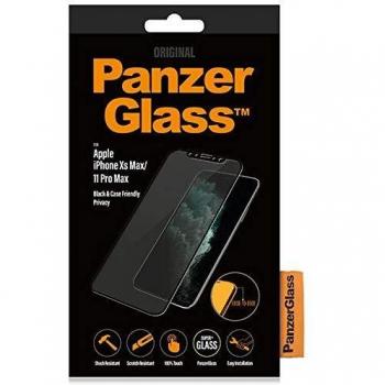 PanzerGlass Privacy Case Friendly - Protector de Pantalla para iPhone de 6,5 Pulgadas, Color Negro