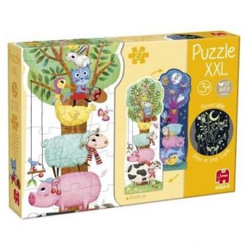 Puzzle XXL Reversible Granja Día y Noche