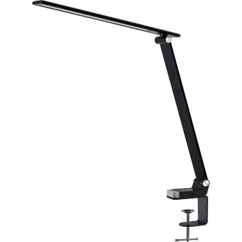 Lámpara de mesa LED Tamarin con dimmer táctil, moderna, color negro, hecha de plástico, 1 llama