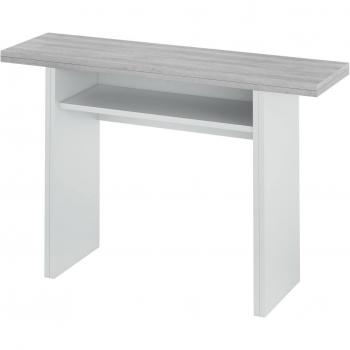 Mesa Extensible Dmora con Apertura para Libros, Gris, 120x77x35 cm, Embalaje Reforzado