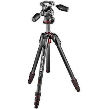 Manfrotto 190Go - Kit trípode de 4 secciones con rótula 3 Way