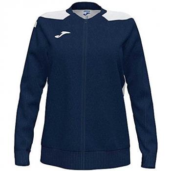 Chaqueta de fútbol Joma Championship VI mujer marino blanco con cremallera