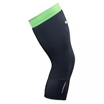 Q36.5 Pre-Shape Knee Warmer - Rodilleras de Ciclismo Unisex para Adulto, Unisex Adulto, 092.M, Negro, M