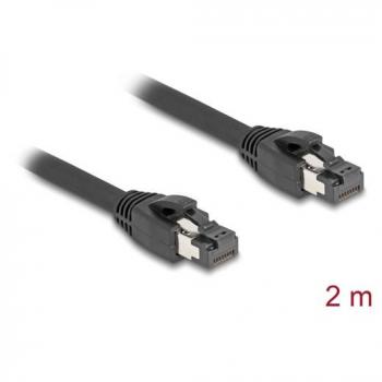 DeLOCK 80234 Cable de Red Negro 2 m Cat8.1 S/FTP (S-STP)