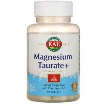 Kal Magnesium Taurate 400 mg with Vitamin B6 - 90 Tablets