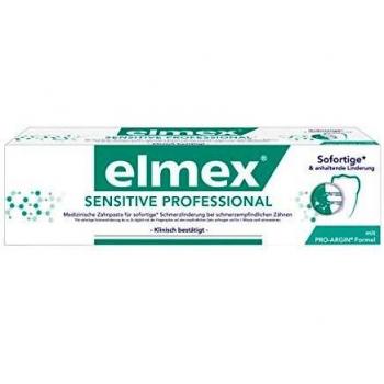 Elmex Dentífrico Sensitive Professional, 75 ml - Pasta de dientes para dientes sensibles, formulación especializada que proporciona alivio y protección contra la sensibilidad dental, contiene fluoruro para fortalecer el esmalte dental y prevenir caries